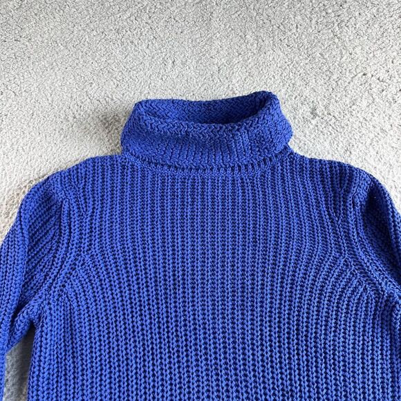 Chico's Sweaters - Chico's Sweater Womens 2 Large Purple Pullover Turtleneck Pockets Chunky Knit‎